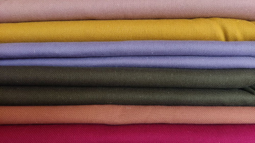 پارچه الیاف طبیعی کلاسیک رنگی